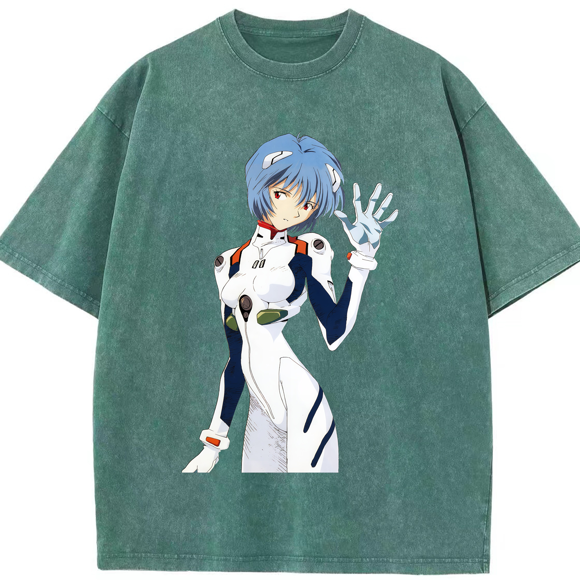 （画像用） EVA 新世紀エヴァンゲリオン 綿100% ヴィンテージ風 半袖Tシャツ（フロントプリント）